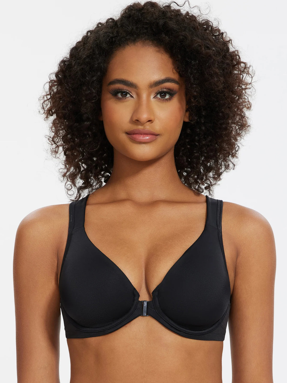 Plus Size Front Closure Posture Bra | Underwire Back Support Full Coverage