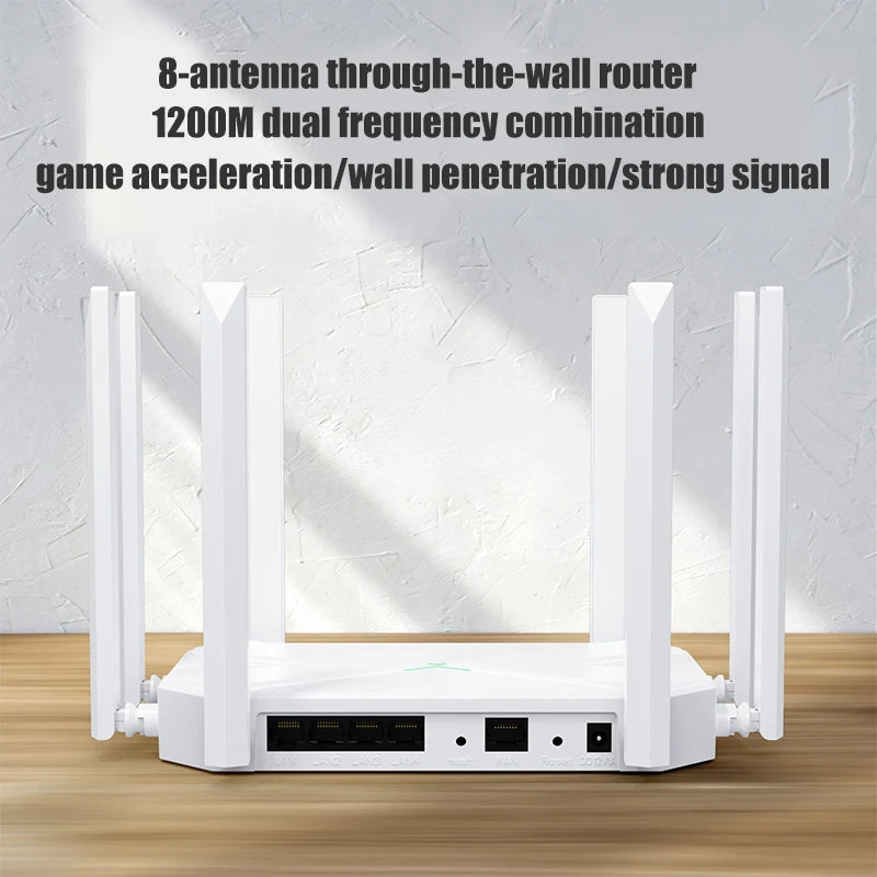 Wireless Router & Signal Booster 8 Antenna Dual Band Repeater with AP Mode by Snagg A WiFi Booster