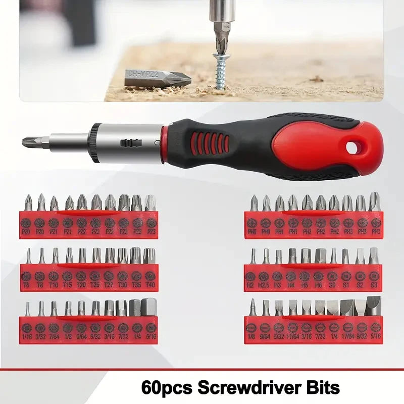 118-Piece Magnetic Precision Screwdriver & Bit Set