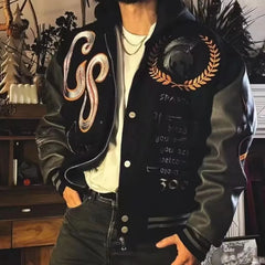 Embroidered baseball jacket for men by Snagg A Jacket