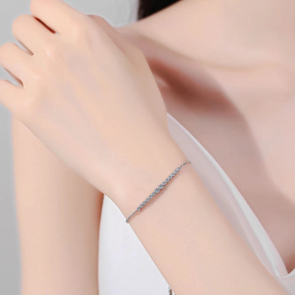 D VVS1 Moissanite Tennis Bracelet