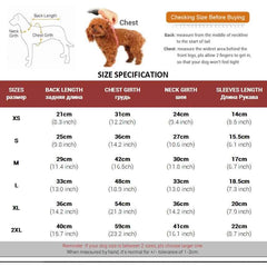 Fleece Dog Pyjamas with Legs – Reflective Closed-Belly Winter Suit for Small Dogs (Cuttable Panel)