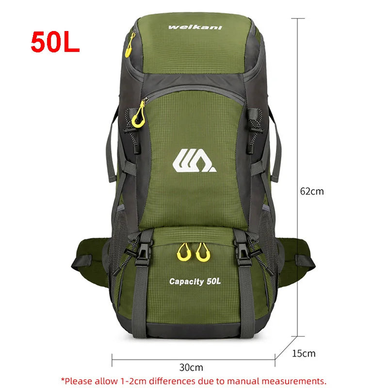 50L Large Hiking & Travel Backpack