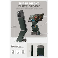 MagSafe Compatible Magnetic Tripod Phone Stand with Card Holder by Snagg A MagSafe Wallet