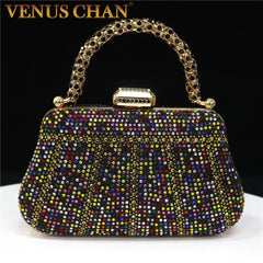 Exquisite Rhinestone Handle Evening Bag