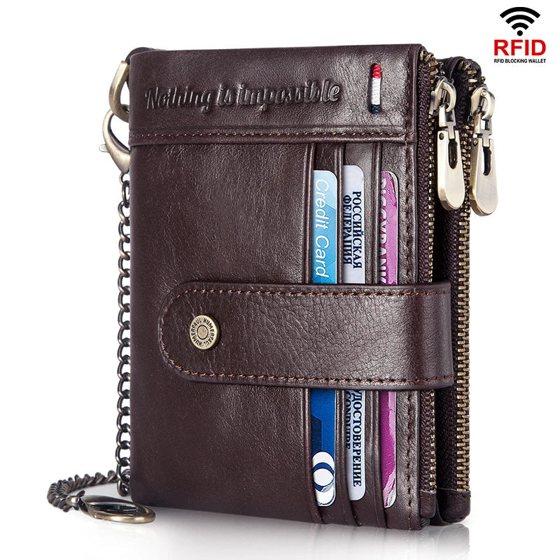 Genuine Leather RFID Cardholder Wallet by Snagg It Wallet