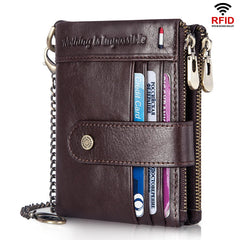 Genuine Leather RFID Cardholder Wallet by Snagg It Wallet