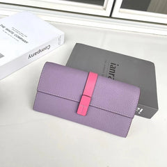 Luxury Genuine Leather Long Wallet by Snagg It Wallet