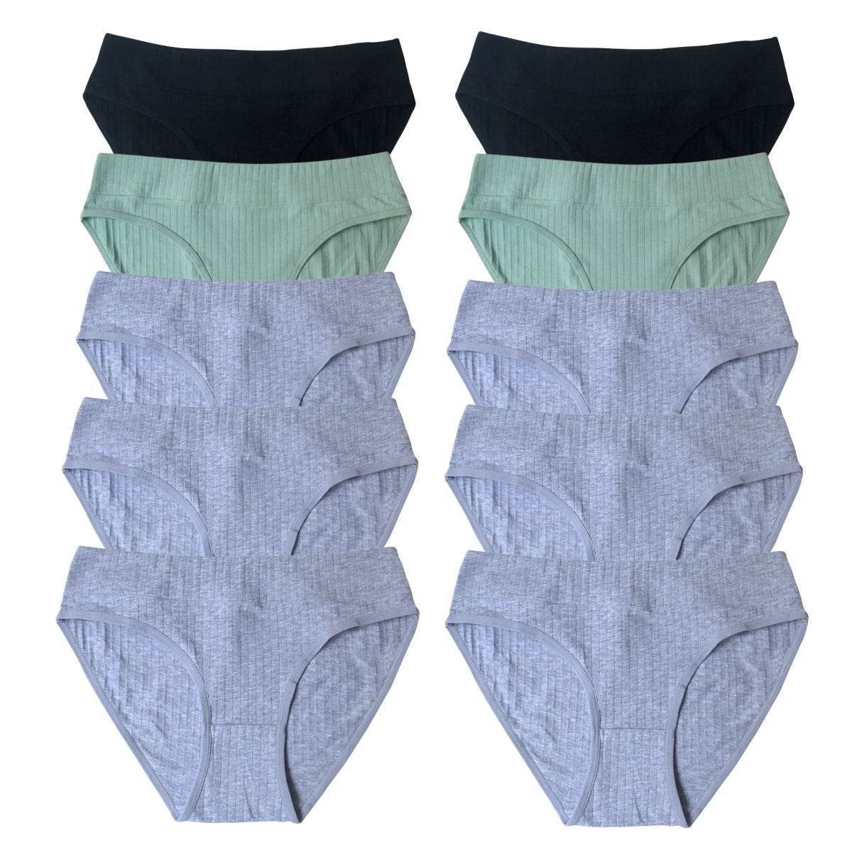 10-Pack Women’s Low-Waist Cotton Panties - SnaggIt