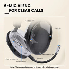 ANC Wireless Headphones | Bluetooth 5.4 Over-Ear Noise Cancelling Headset by Snagg A Headphone