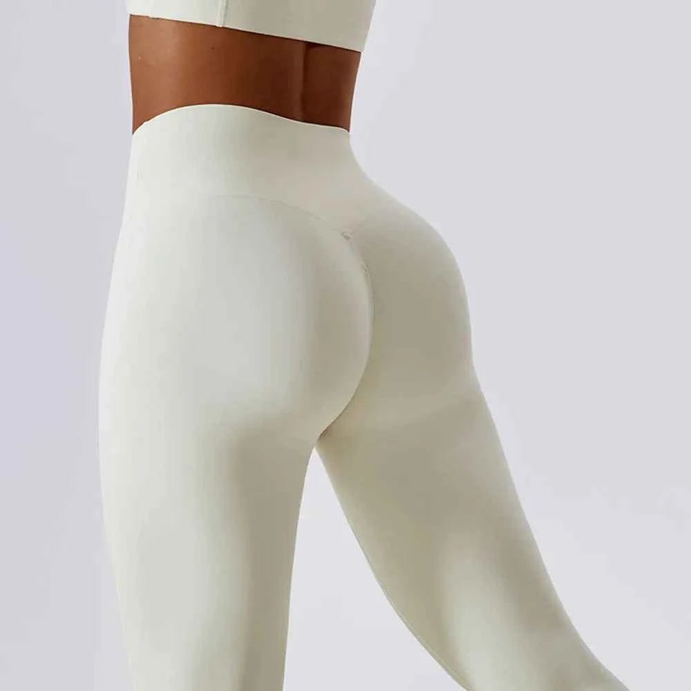 Women's Seamless Push-Up Yoga Leggings | High Waist Stretchy Athletic Gym Exercise Fitness Pants