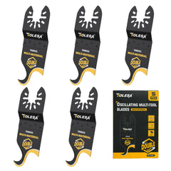 5PCS Oscillating Multi-Tool Hook Blades – Hook Saw Blades for Carpet, Shingles & Soft Materials