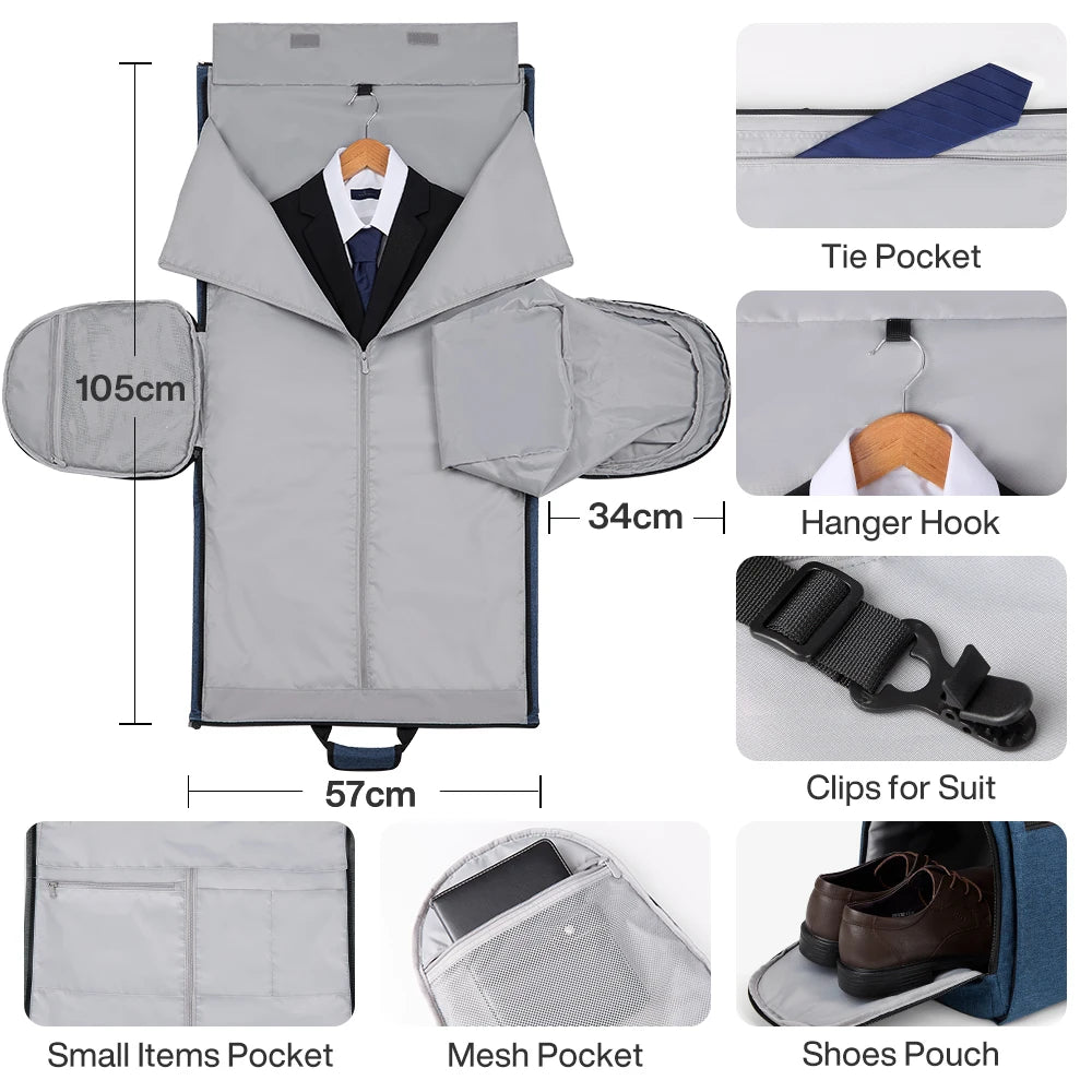 2-in-1 Convertible Garment & Duffel Bag