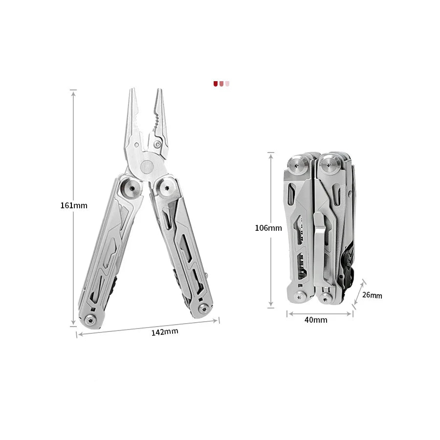 28-in-1 Stainless Steel Camping Multitool