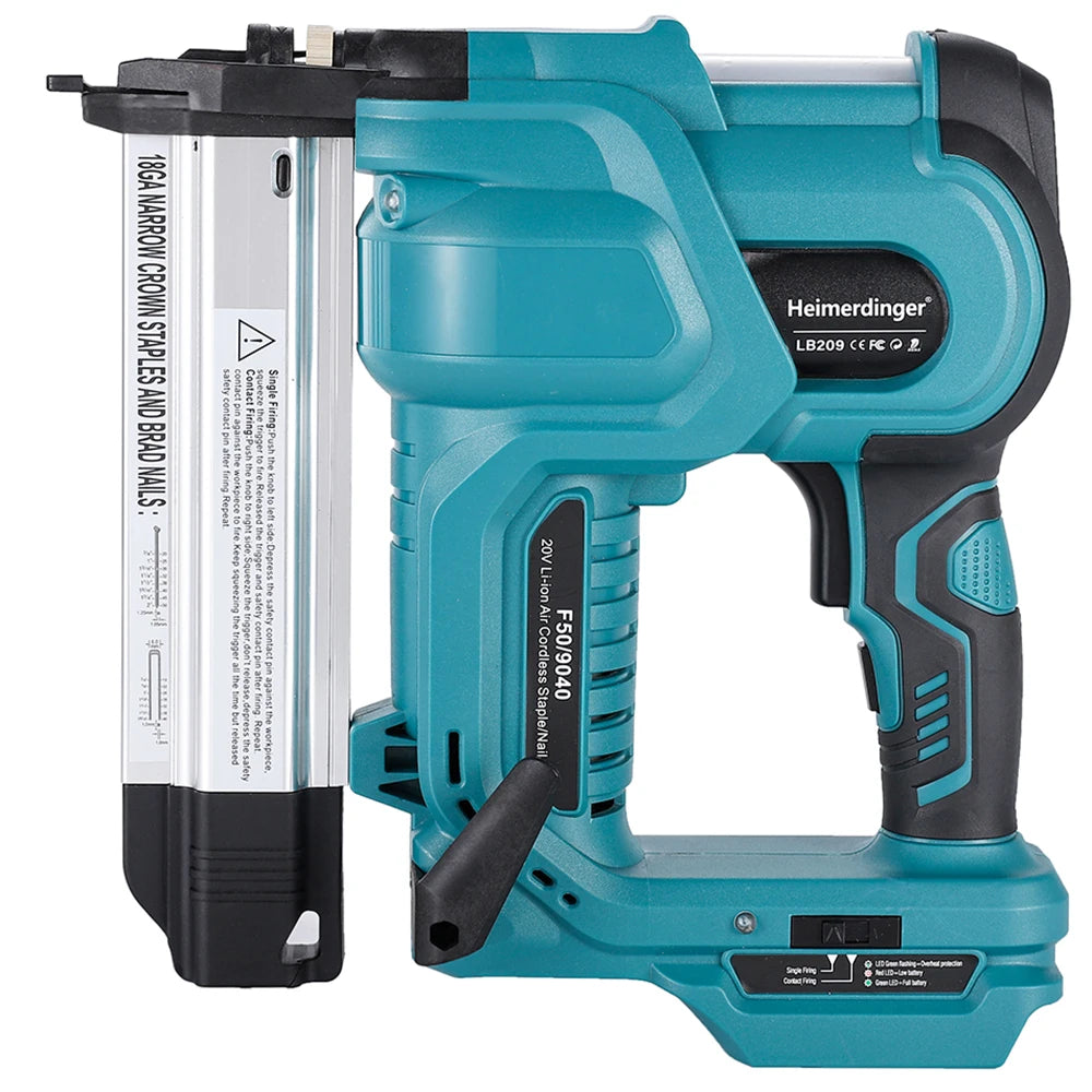 18V Cordless 2-in-1 Nailer & Stapler Gun