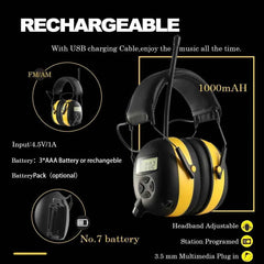 Bluetooth earmuffs with AM/FM radio – image 2
