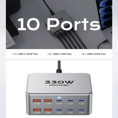 330W USB C Multiport Fast Charging Station For Laptop & Phones