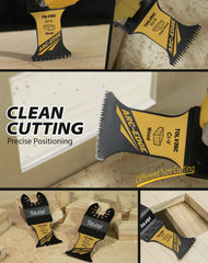 36PCS Multi Purpose Oscillating Saw Blades Kit – Titanium Japanese Teeth for Wood, Metal & Plastic