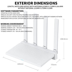 AX3000T WiFi 6 Router – Dual-Band 5GHz 160MHz with 1.3GHz Processor by Snagg A WiFi Booster