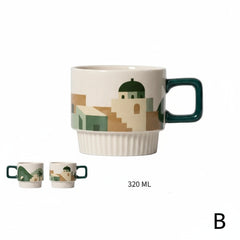 Retro Ceramic Coffee Cup Hand Grip Mug For Home Use Gift by Snagg A Cup