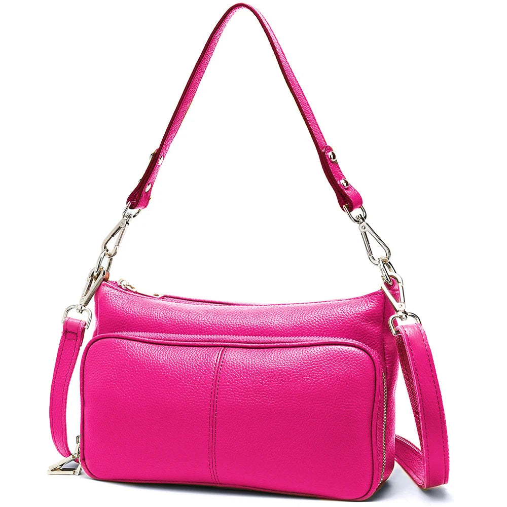 100% Genuine Leather Women's Hobo Shoulder Bag – Crossbody Messenger Bag in High-Quality Fashion Design