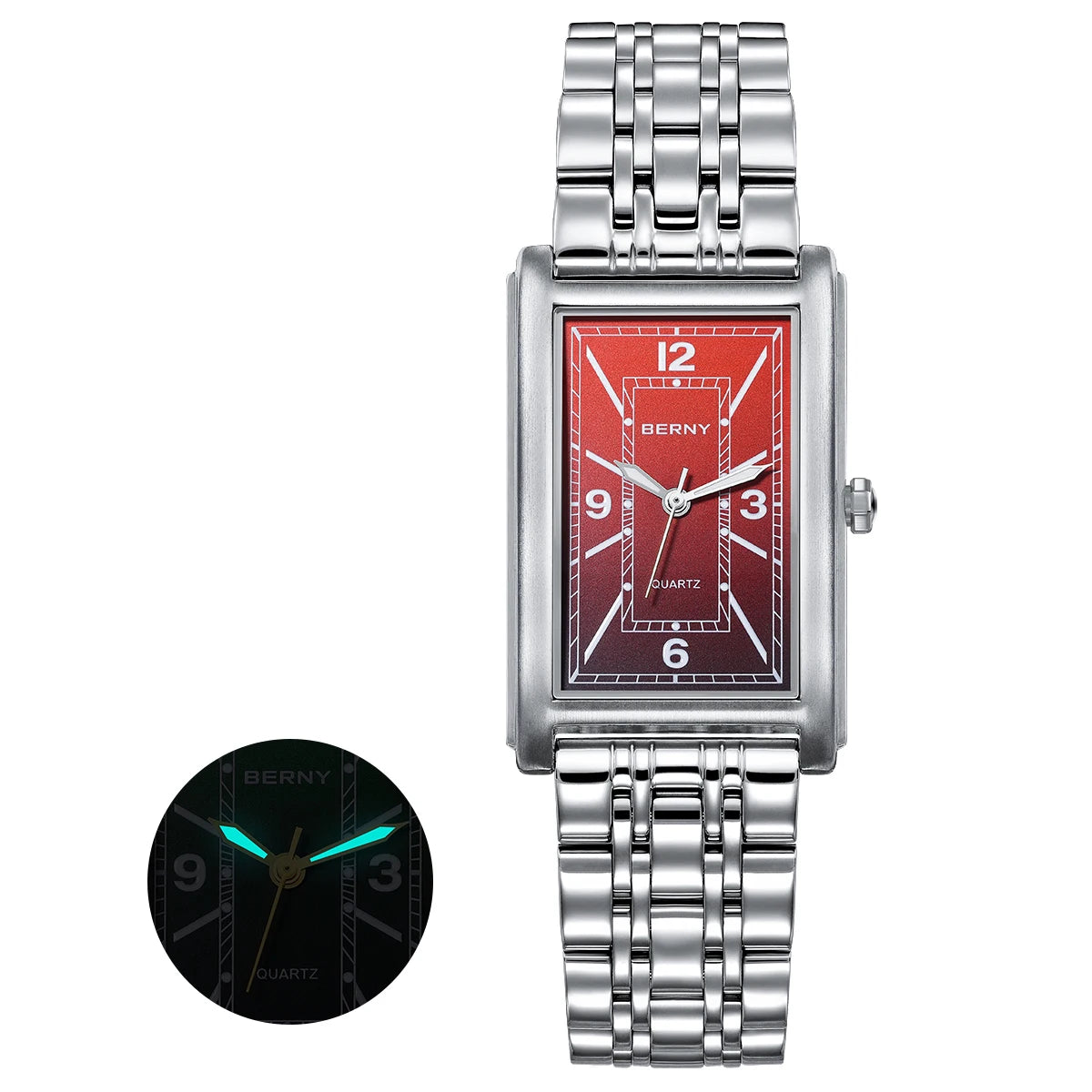 Rectangular Luxury Quartz Watch