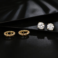 1.0CT Moissanite Stud Earrings
