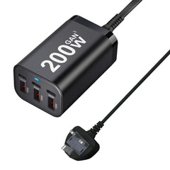 200W 6Ports GaN Quick Charger 4.0 3.0 Type C by Snagg An Adapter