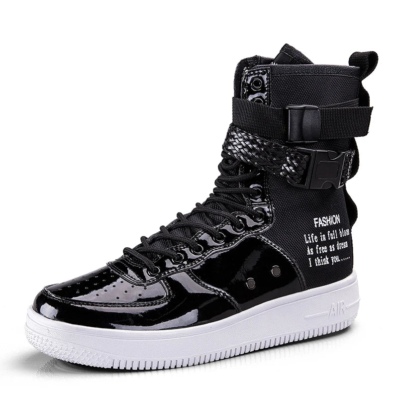 Punk Style High-Top Boots by Snagg A Shoes