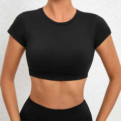 Women's Backless Sports Crop Top | Breathable Workout Yoga Gym Fitness Sportswear Summer