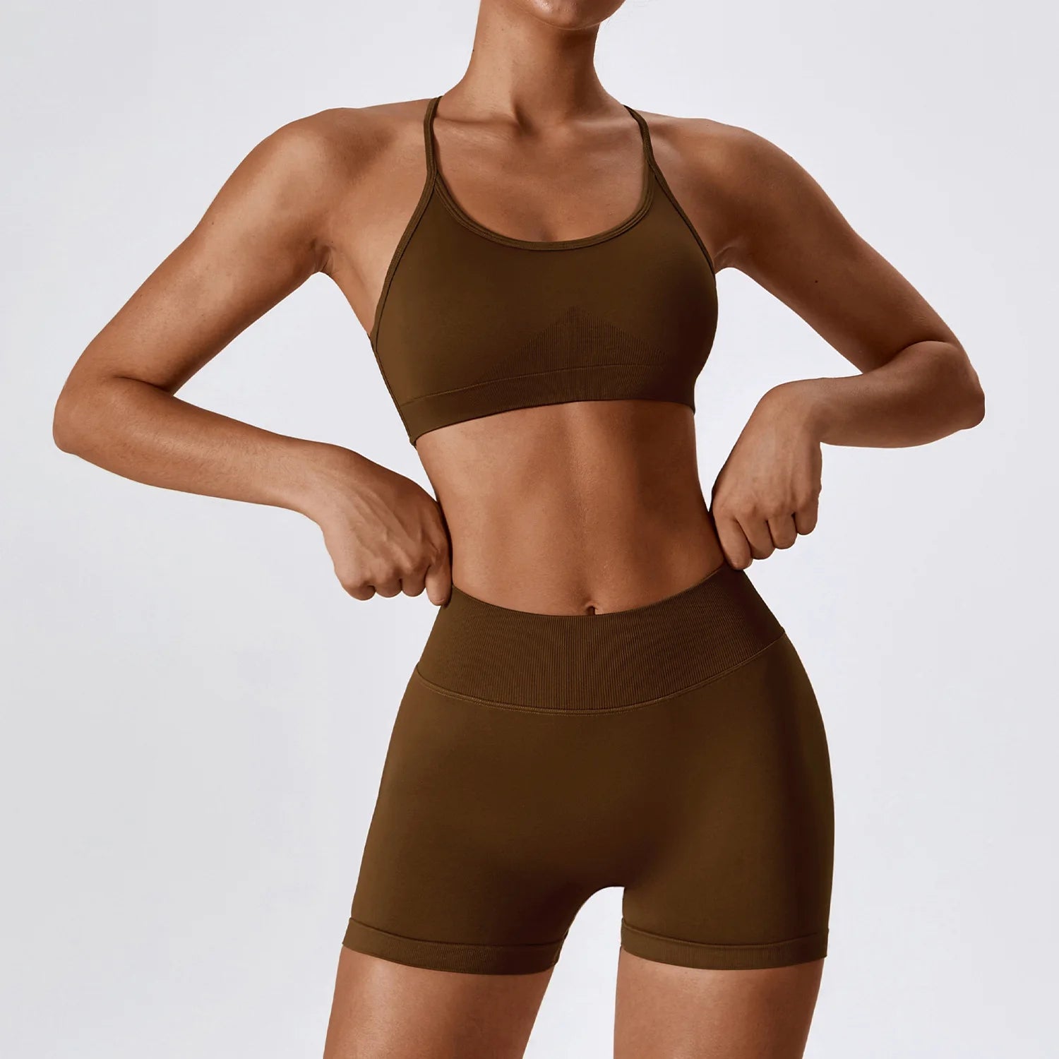 Women's 2/3-Piece Seamless Yoga Tracksuit | Gym Sports Bra & Leggings Fitness Set Sportswear