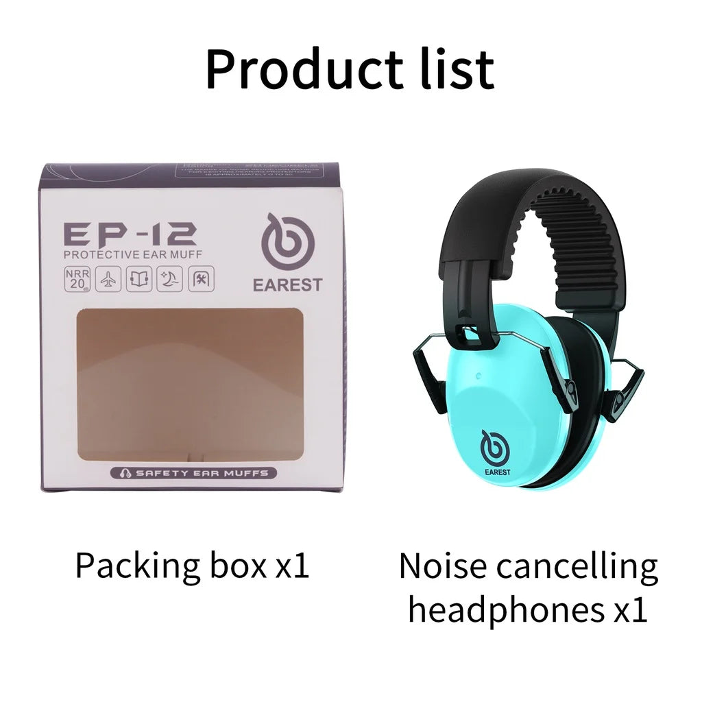 Foldable padded earmuffs for kids and adults – image 9