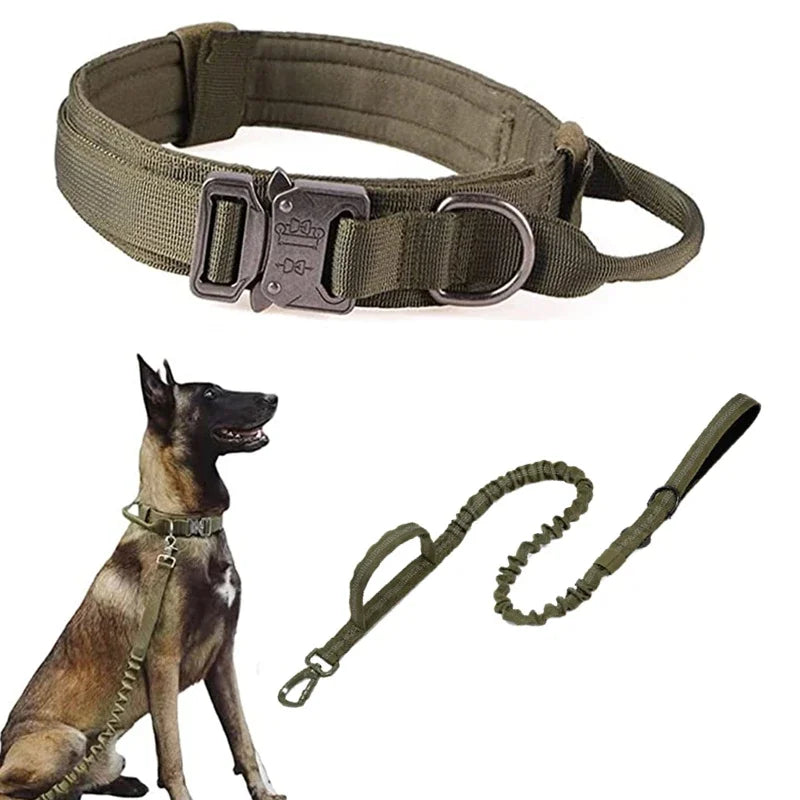 Tactical Dog Collar & Leash Set by Snagg A Leash