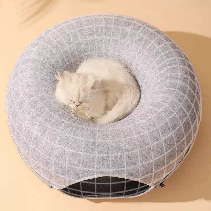 Cat Tunnel Donut Bed - SnaggIt