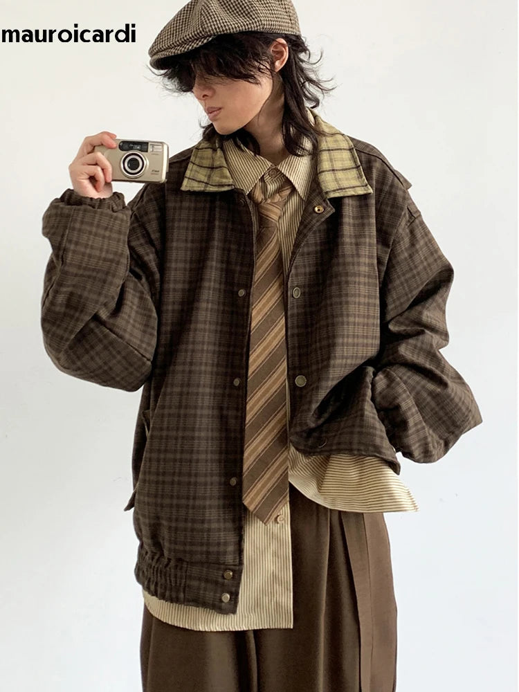 Oversized Patchwork Plaid Jacket by Snagg A Jacket