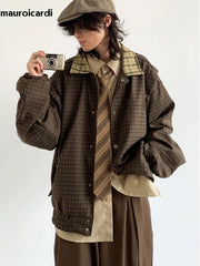 Oversized Patchwork Plaid Jacket by Snagg A Jacket