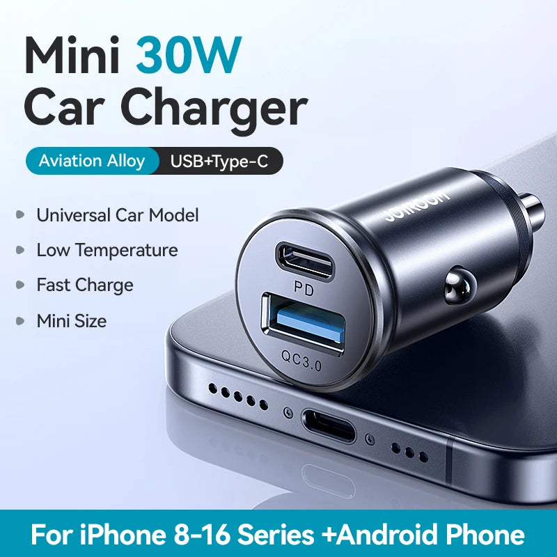 30W Mini Car Charger by Snagg A Car Adapter