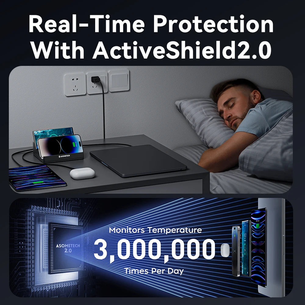 110W 6 Port USB Charging Station by Snagg A Charging Station