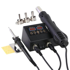 2-in-1 SMD Rework Soldering Station with Hot Air Gun & Iron - SnaggIt