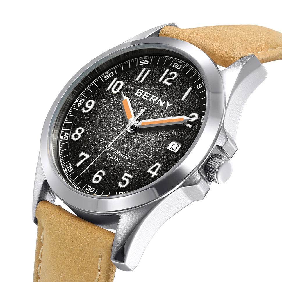 BERNY AM7110VM Frosted Dial Automatic Watch - SnaggIt