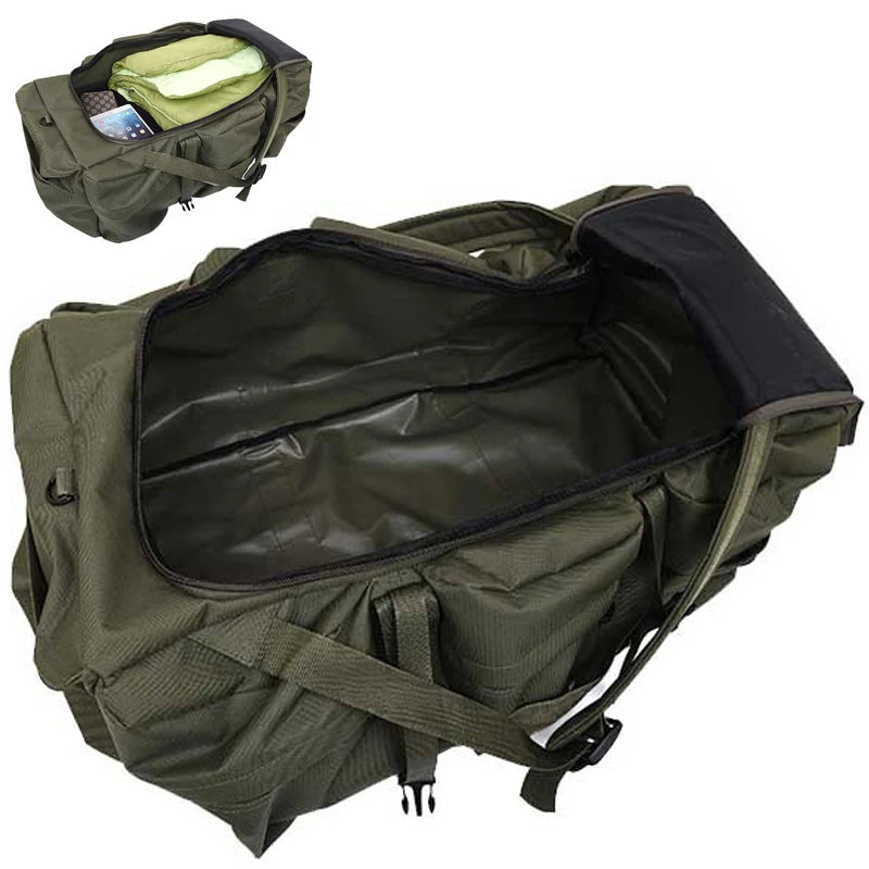 100L Tactical Camping Duffel Backpack