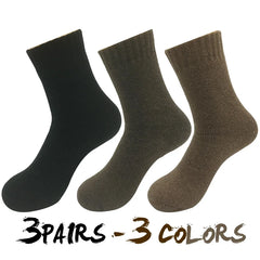 Men’s Vintage Wool Knit Socks, Thick Winter Cashmere Blend
