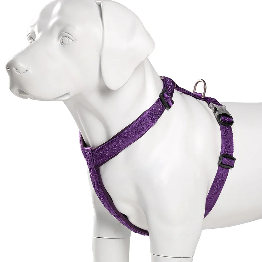 Purple No-Pull Dog Harness by Snagg A Harness
