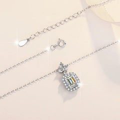 1CT Green Moissanite Necklace