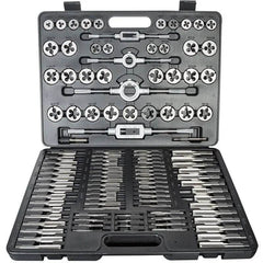 110pc Metric Tap & Die Set – High-Speed Steel Thread Cutting Kit with Taps, Dies & Wrenches - SnaggIt