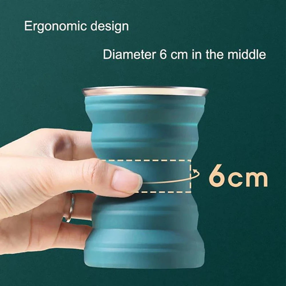 Foldable Silicone Travel Cup Portable For Camping by Snagg A Cup