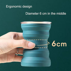 Foldable Silicone Travel Cup Portable For Camping by Snagg A Cup