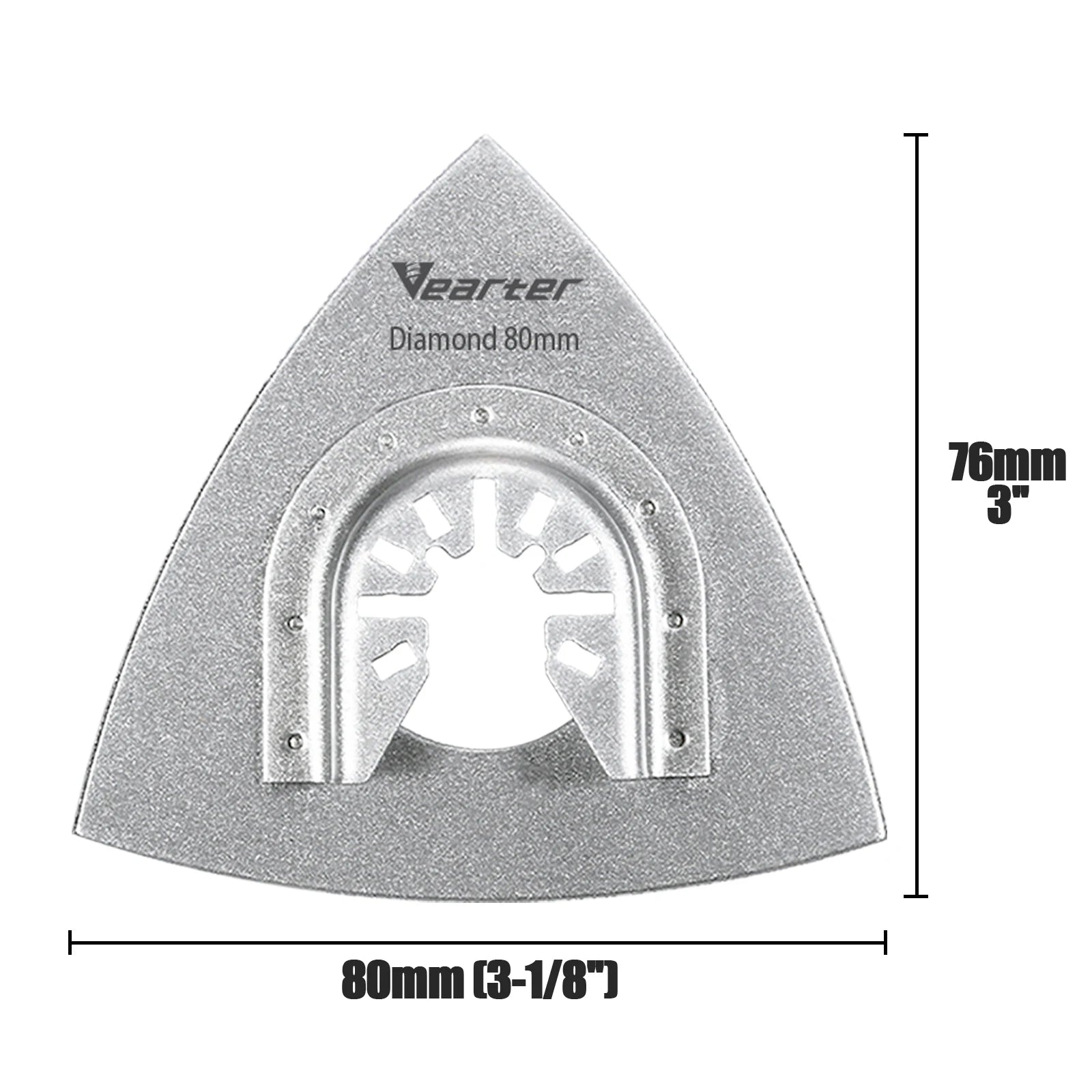 Diamond Oscillating Saw Blades 7pcs | Quick-Release Universal Multitool Triangle Blade for Tile Grout Ceramic