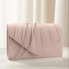 Silver Envelope Velvet Clutch by Snagg It Purses