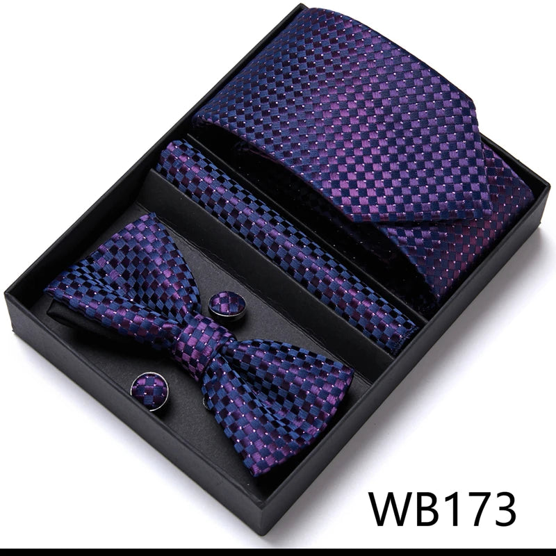 Men’s Luxury Tie & Bow Set - WB173 - Others In Fashion